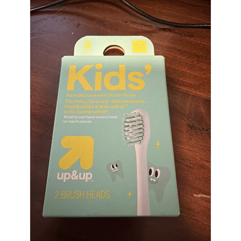 Up & Up Kids Sonic Toothbrush Replacement Heads 2ct Fits Philips Sonicare Soft